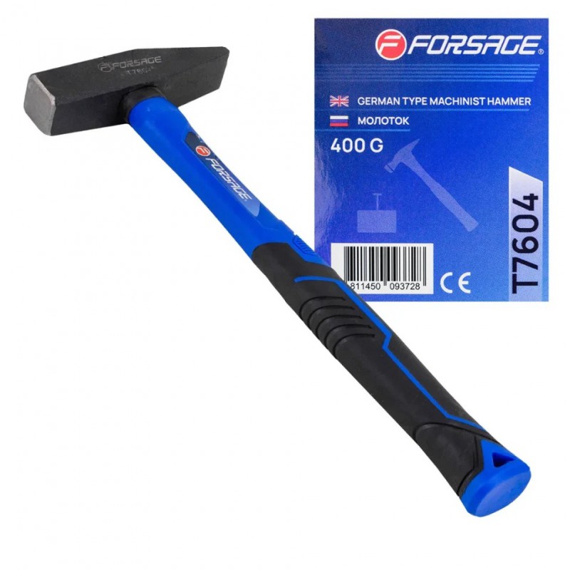 Молоток слюсарний 400г. FORSAGE F-T7604