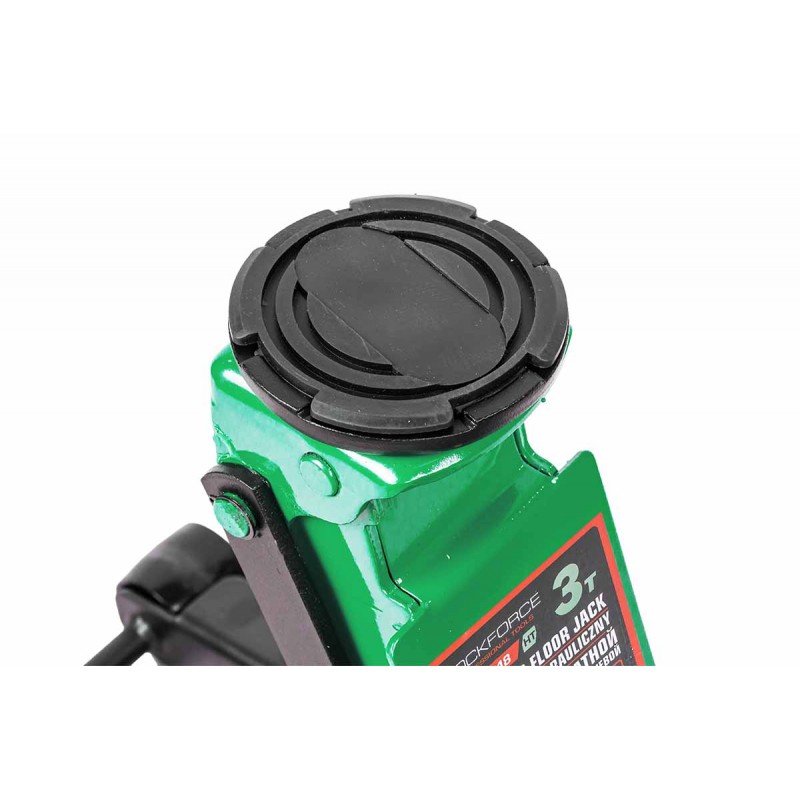 Домкрат подкатной гидравлический двухпоршневой 3т (h min 85мм, h max 430мм) ROCKFORCE RF-T830018 HT