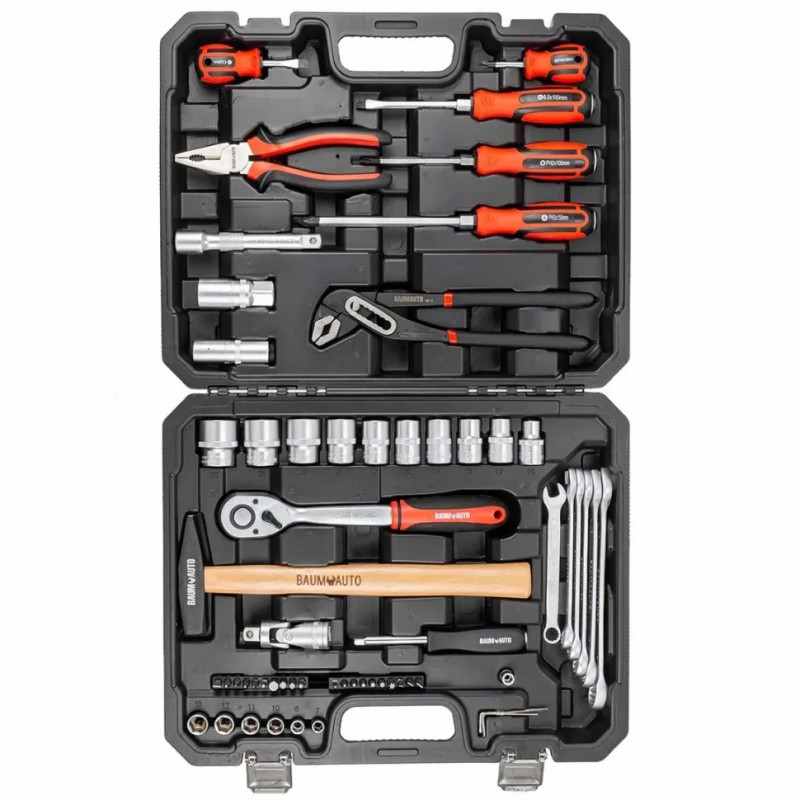 Набор инструментов 60пр. 1/4'', 1/2''(6гр.) BaumAuto BM-4602-5