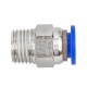 Фитинг для пластиковых трубок 8мм с наружной резьбой 1/4" ROCKFORCE RF-SPC08-02
