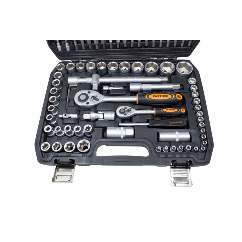 Набор инструмента 108 предметов 1/4"&1/2" (6-гран)(4-32мм) Partner PA-41082-5