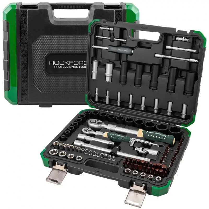 Набір інструментів 108+6ін. 1/4", 1/2" (6гр.) Rockforce RF-41082+6L