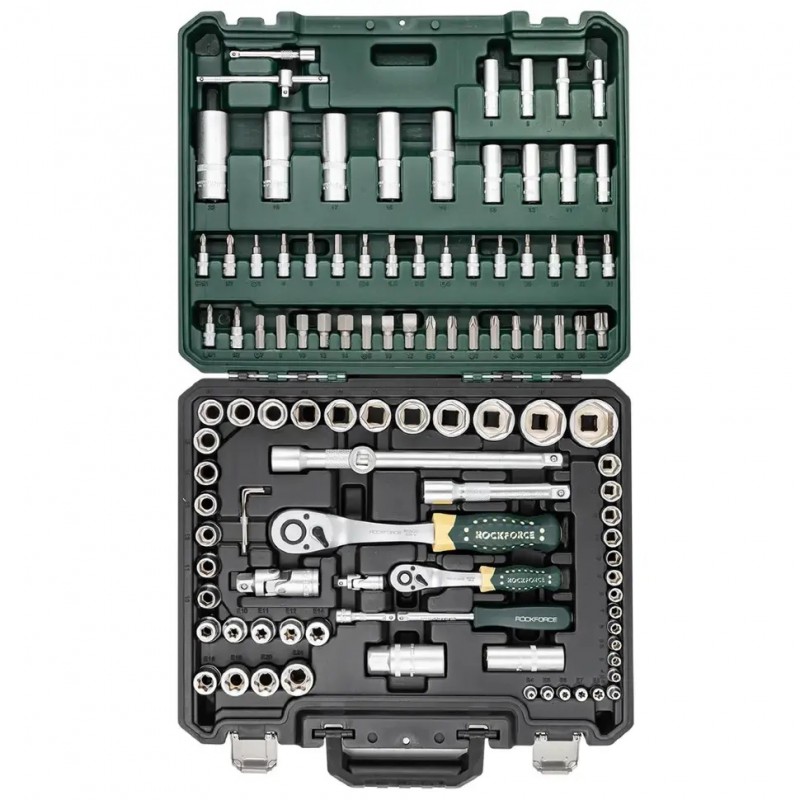 Набор инструментов 108пр. 1/4", 1/2" (6гр.) Rockforce RF-41082-5W