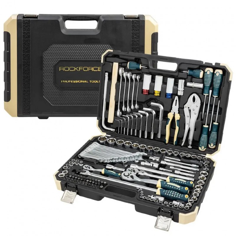Набор инструментов 142+6 предмета 1/2", 3/8", 1/4" Rockforce RF-41421+6