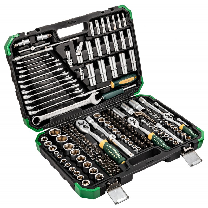 Набор инструментов 216+6пр. 1/4" 3/8" 1/2" (6гр,12гр) Rockforce RF-38841+6
