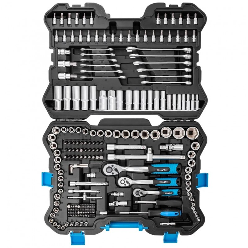 Набор инструментов 216пр. 1/4'', 3/8'', 1/2'' (6гр.) KingTul KT-38841 EURO