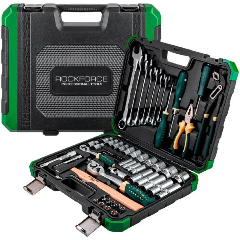 Набор инструментов 74пр. 1/4'', 1/2'' (6гр.) ROCKFORCE RF-4742-5