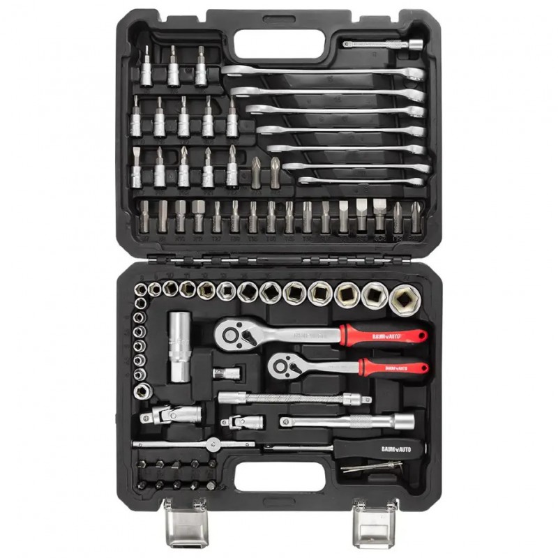 Набор инструментов 82пр. 1/4", 3/8" (6гр.) BaumAuto BM-4821-5DS