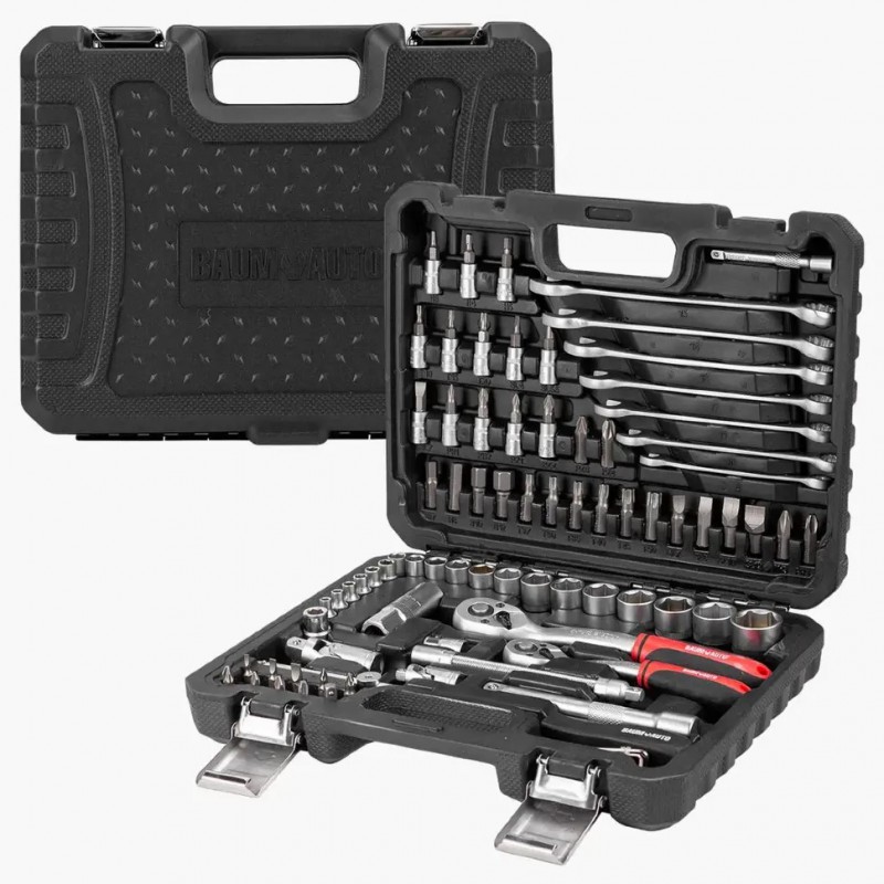 Набор инструментов 82пр. 1/4", 3/8" (6гр.) BaumAuto BM-4821-5DS