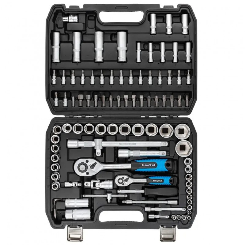 Набор инструментов 94 предмета 1/2'', 1/4'' (6гр.)(4-32мм) KINGTUL KT-94