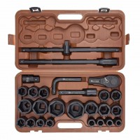 Набор инструментов ударных 26пр. 1", 3/4'' (6гр) (17-50мм) Forstime FT-68262-5MPB