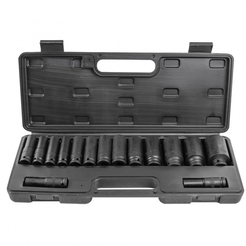 Набір головок ударних глибоких 15ін. 1/2" 6-гр, 12-гр (10-36мм) Partner PA-4166D-5MPB