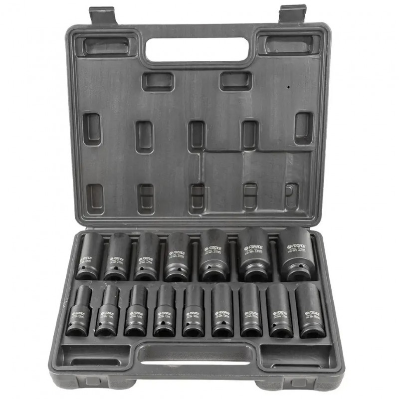 Набор головок ударных глубоких 16пр. 1/2" (10-32мм) Forsage F-4169-5MPB