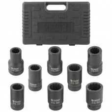 Набор головок ударных глубоких 8пр. 1" 12-гранная (22-41мм) Forsage F-8081-9MPB