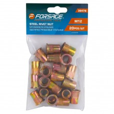 Заклёпки резьбовые стальные 20шт M12. FORSAGE F-36476