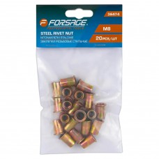 Заклёпки резьбовые стальные 20шт M8. FORSAGE F-36474