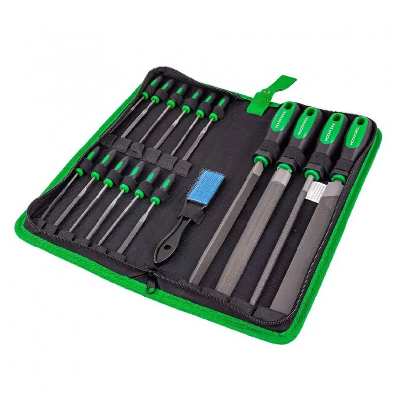 Набор напильников и надфилей разнопрофильных 17пр. Rockforce RF-5056W