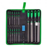 Набор напильников и надфилей разнопрофильных 17пр. Rockforce RF-5056W