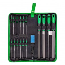 Набор напильников и надфилей разнопрофильных 17пр. Rockforce RF-5056W