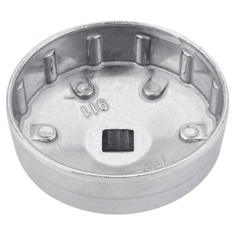 Съемник масляного фильтра "крышка" 76мм х 12гр, в блистере ROCKFORCE RF-10687612