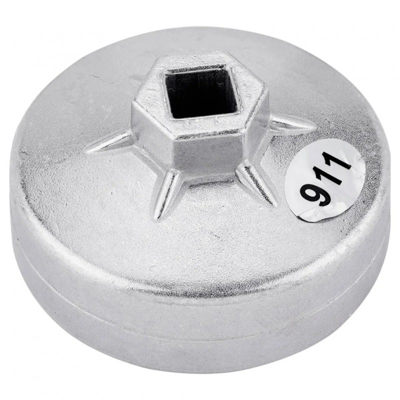 Съемник масляного фильтра "крышка" 76мм х 12гр, в блистере ROCKFORCE RF-10687612