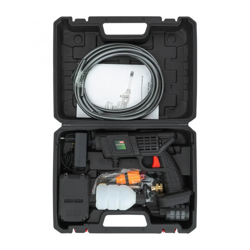 Мойка высокого давления аккумуляторная 20В, 2.8л/мин, 15 бар Rockforce RF-PG001