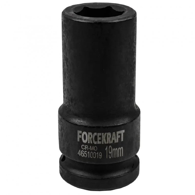 Головка ударная глубокая 3/4", 19мм (6гр.) FORCEKRAFT FK-46510019