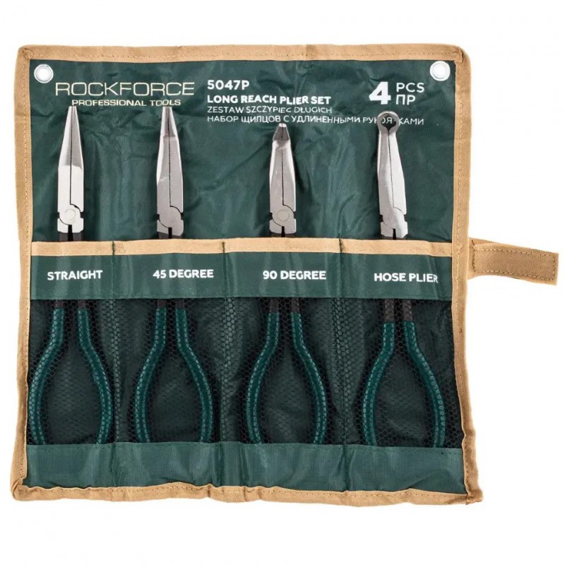 Набір щипців подовжених 4ін. Rockforce RF-5047P