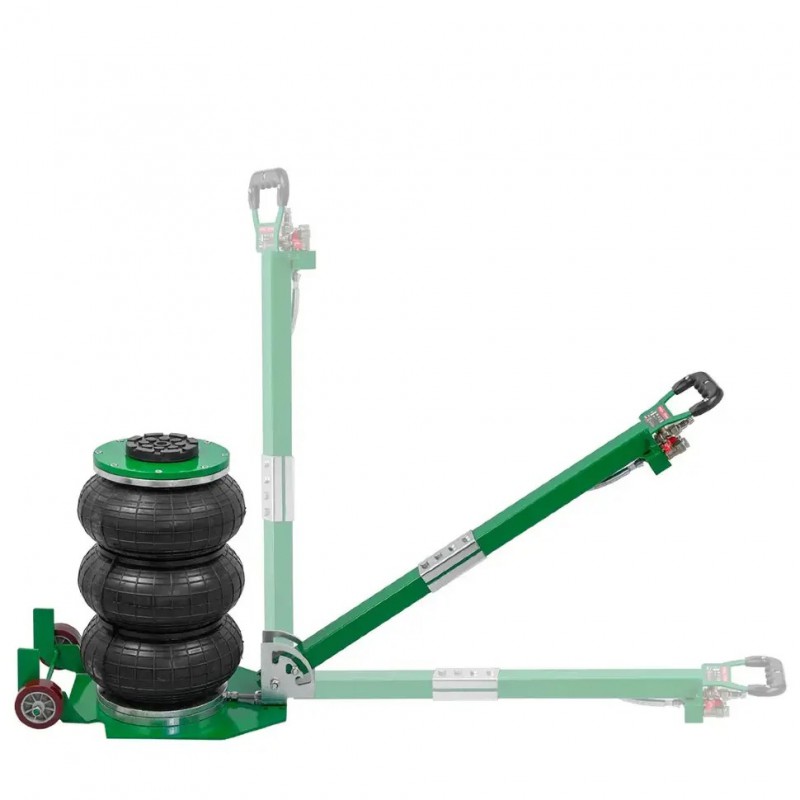 Домкрат пневматический 3т (135-400мм; 3 подушки; Ø250мм) RockforceRF-TRA1812