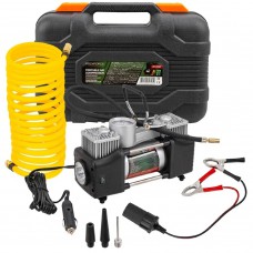 Компрессор автомобильный с фонарем (12В, 65л/мин, 7 бар) в кейсе Rockforce RF-2014360