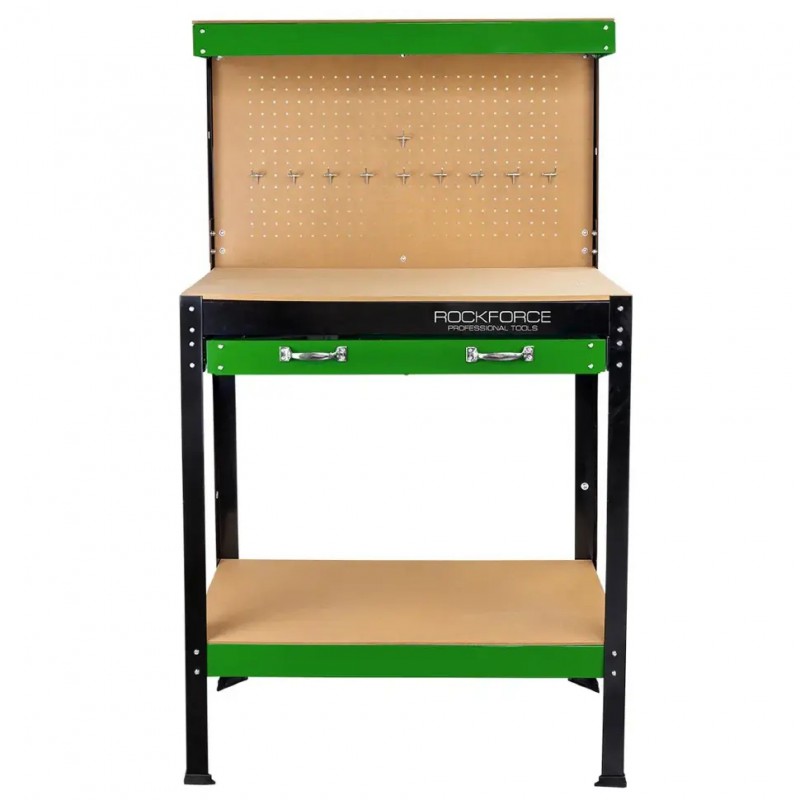 Верстат слюсарний металевий (800х400х1400мм) Rockforce RF-WT00301