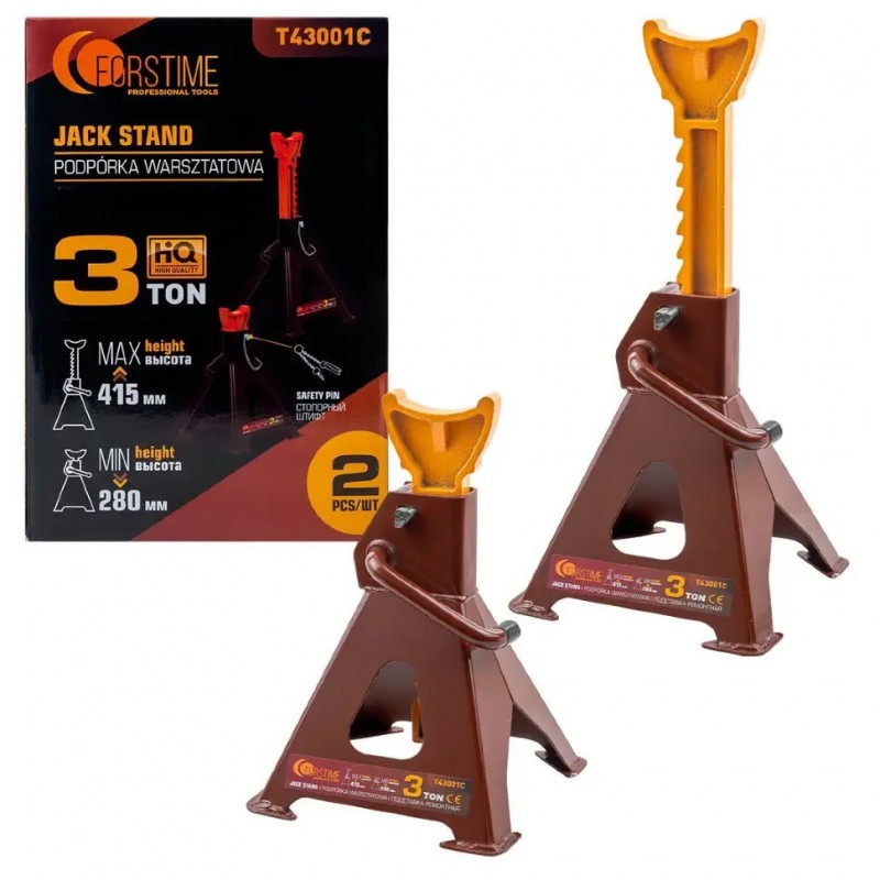 Підставка ремонтна 3т (280-415мм) (к-т 2шт.) Forstime FT-T43001C
