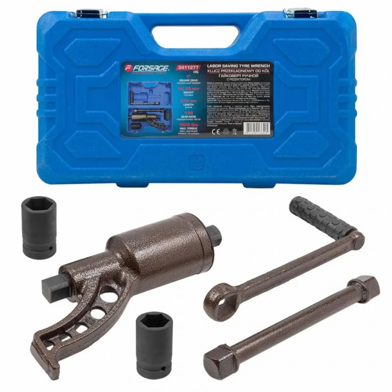 Гайковерт ручной с редуктором 4800Нм, 1:58 Forsage F-3411277 HS