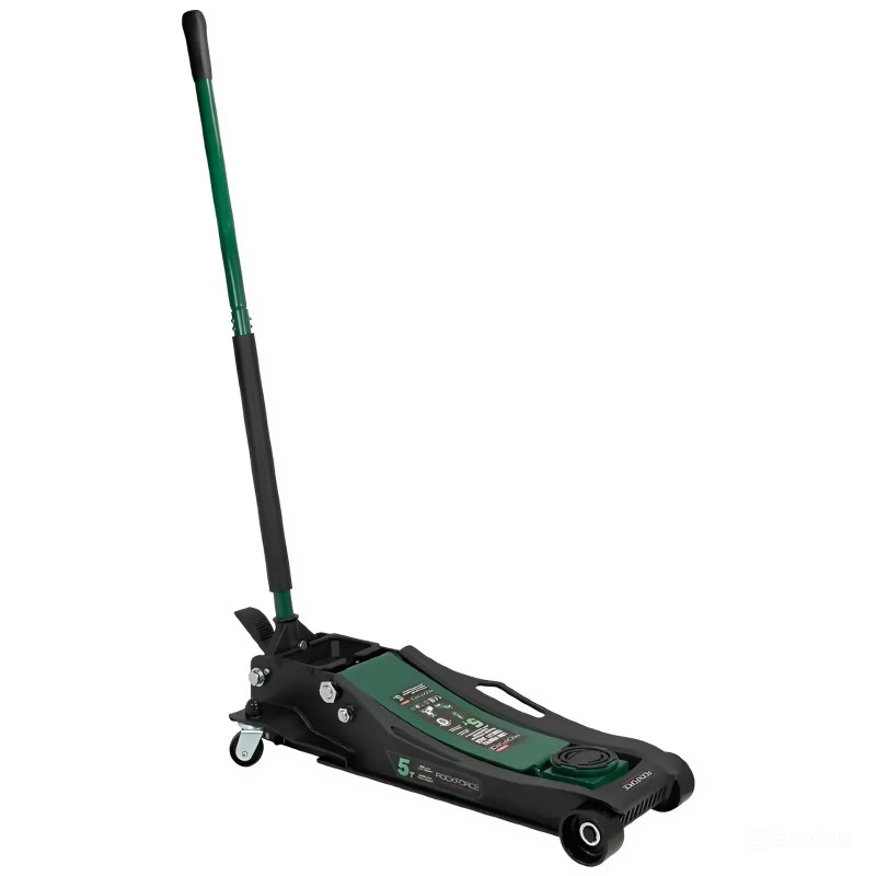 Домкрат 5т підкатний (96-595мм) з педаллю Rockforce RF-T815011L