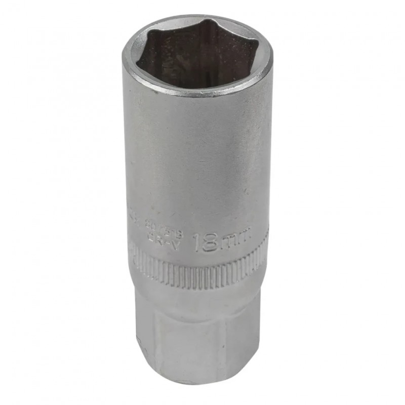 Головка свечная 3/8" 6-гранная 18мм Rockforce RF-807318