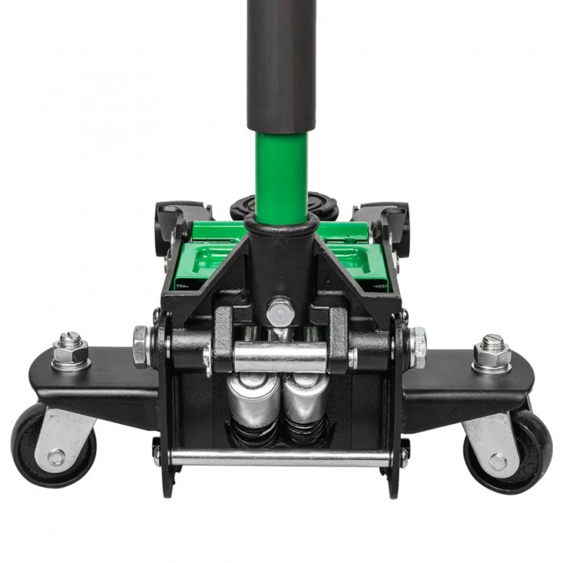 Домкрат 3т (75-505мм) підкатний низькопрофільний двопоршневий Rockforce RF-T830018Z HT