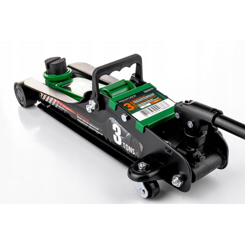 Домкрат підкатний 3т (85-385мм) з поворотною ручкою 360° Rockforce RF-T825010