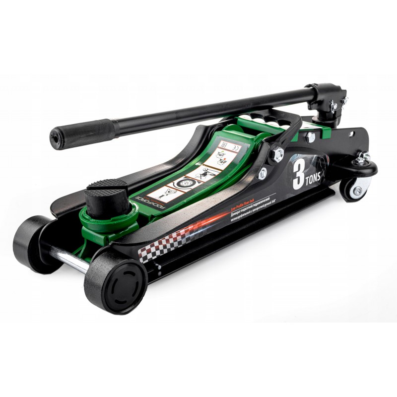 Домкрат підкатний 3т (85-385мм) з поворотною ручкою 360° Rockforce RF-T825010