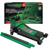 Домкрат підкатний 3т (75-465мм) двопоршневий з педаллю Rockforce RF-T820033X