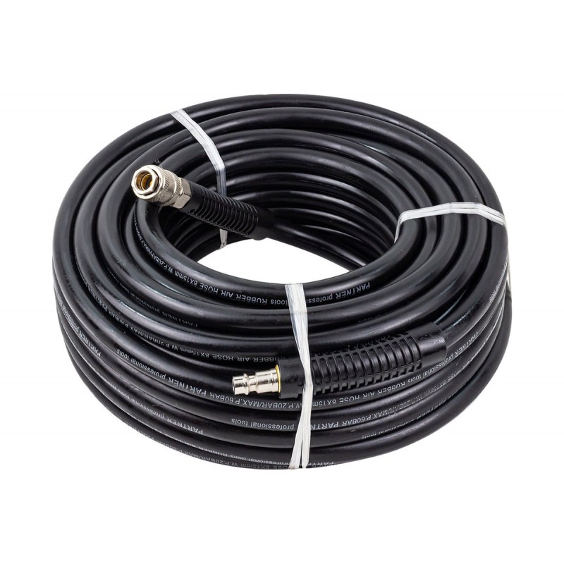 Шланг резиновый воздушный армированный с фитингами 8*15мм*15м PA-AHC-10/F Partner