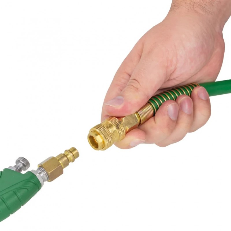 Шланг резиновый воздушный армированный с фитингами 10мм x 16мм x 20м Rockforce RF-AHF-2010