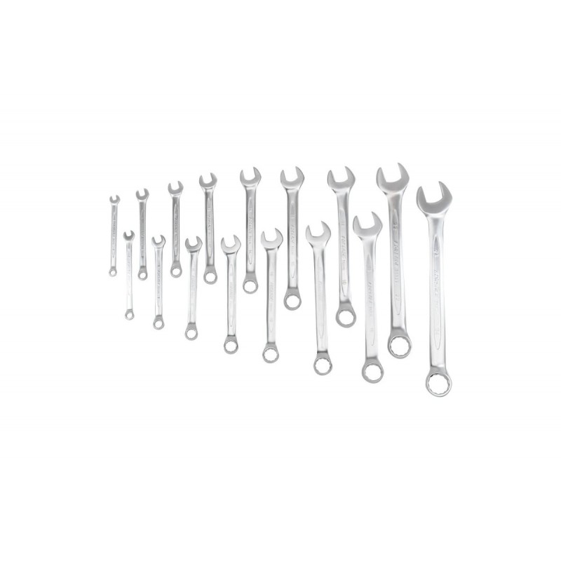 Набор ключей комбинированных 16пр. (6-19, 17,22, 24мм) в металлическом кейсе Forsage F-5161