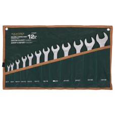 Набор ключей рожковых 12пр. (6х7-30х32мм) ROCKFORCE RF-5122P