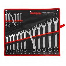 Набор комбинированных ключей 18 пр. (8–19, 21, 22, 24, 27, 30, 32 мм) PATRON P-5181
