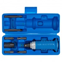 Викрутка ударна з набором біт, адаптером і захисною ручкою 8пр. 1/2'' FORSAGE F-5064E