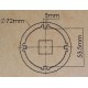 3/4" Спецключ для КПП (MAN) HCB AUTO TOOLS A1228