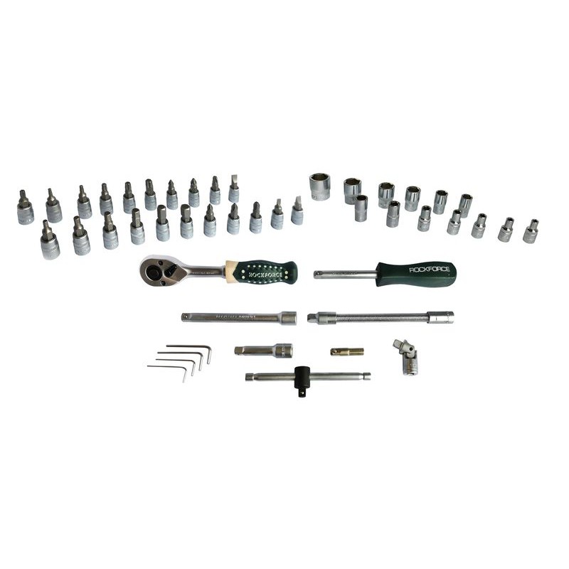 Набор инструмента 46 предметов 1/4" (6-гран.)(4-14мм) ROCKFORCE RF-2462-5