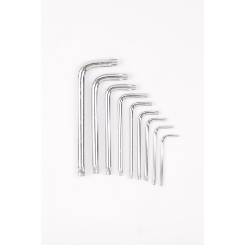 Набор ключей TORX Г-образных, 9пр.(Т10,15,20,25,27,30,40,45,50),в блистере P010K
