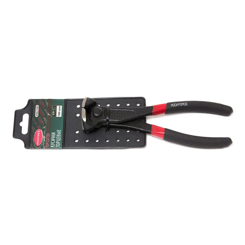 Кусачки торцевые 7"-180мм, на пластиковом держателе ROCKFORCE RF-6962180