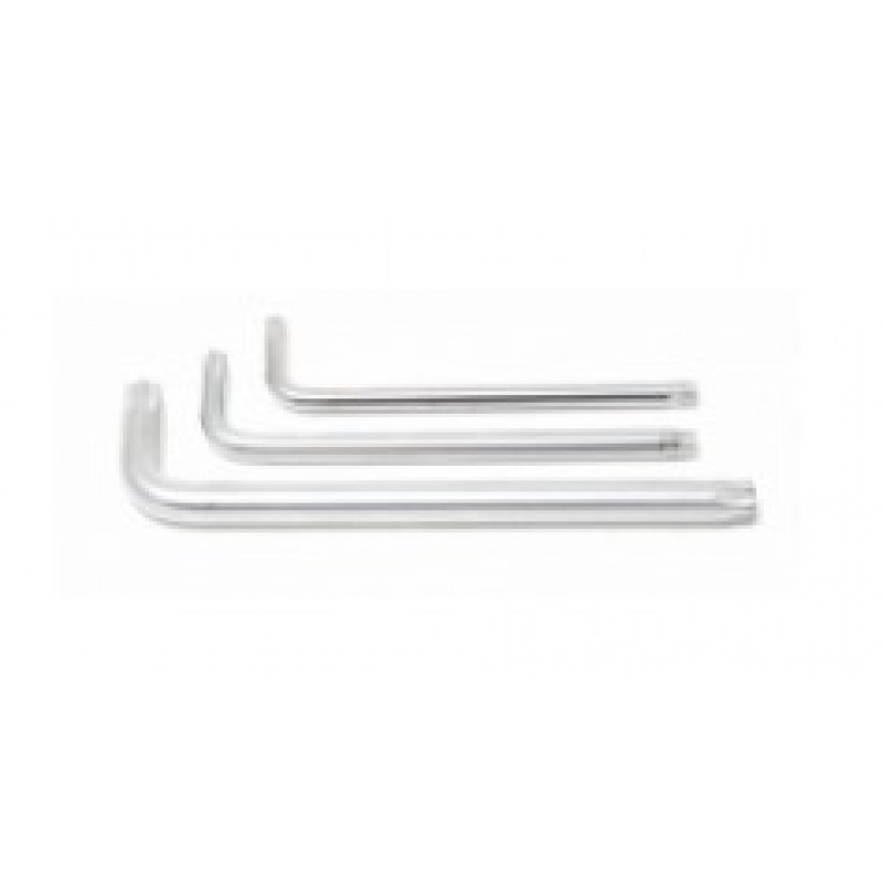 Ключ Г-образный TORX экстра длинный T27H с отверстием ROCKFORCE RF-76727XL